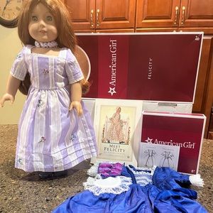 COPY - Rare - American Girl Felicity doll with extra outfits and accessories.